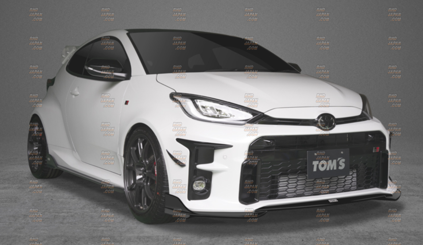 TOM'S Styling Parts Front Bumper Canard Set Flat Black - GR Yaris